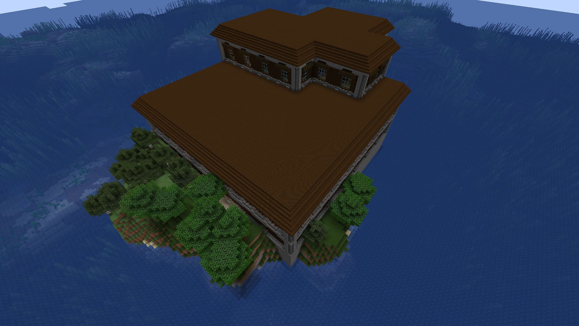 As far as Minecraft survival islands go, this one should be quite a test (Image via Mojang)