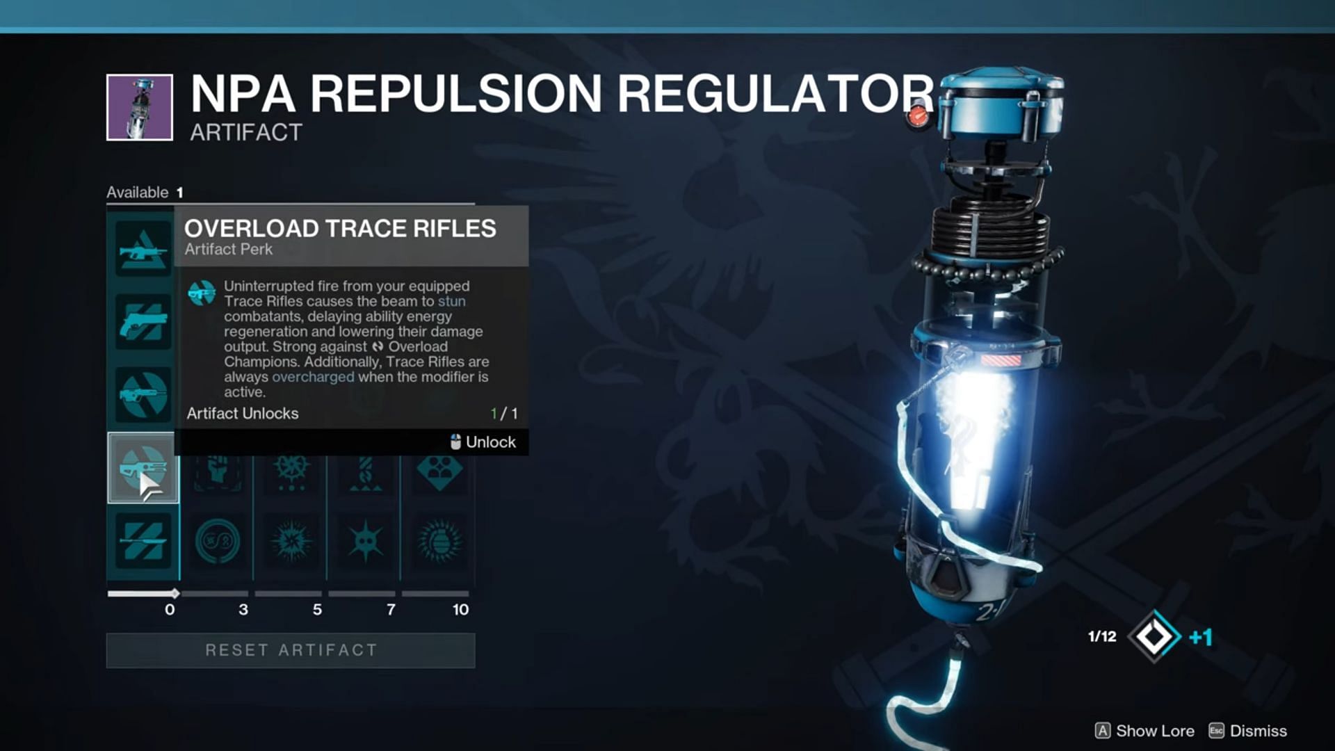 The NPA Repulsor Regulator in Destiny 2c ( Image via Bungie) 