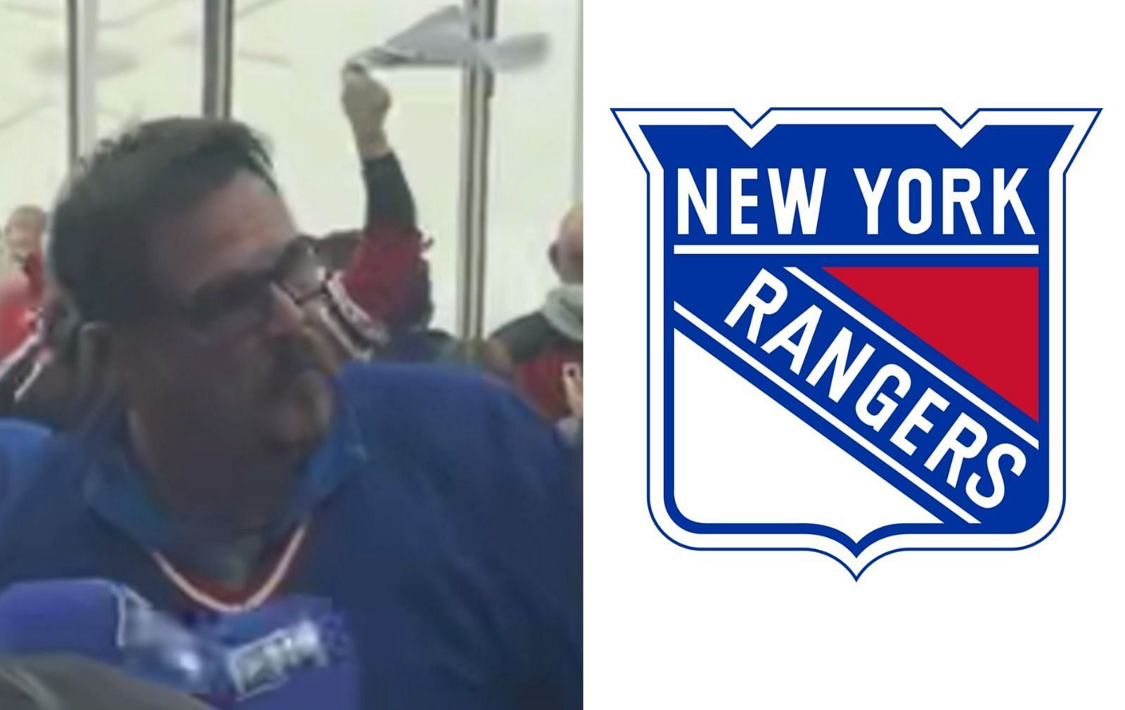  New York Rangers fan lands two punches on Devils fan