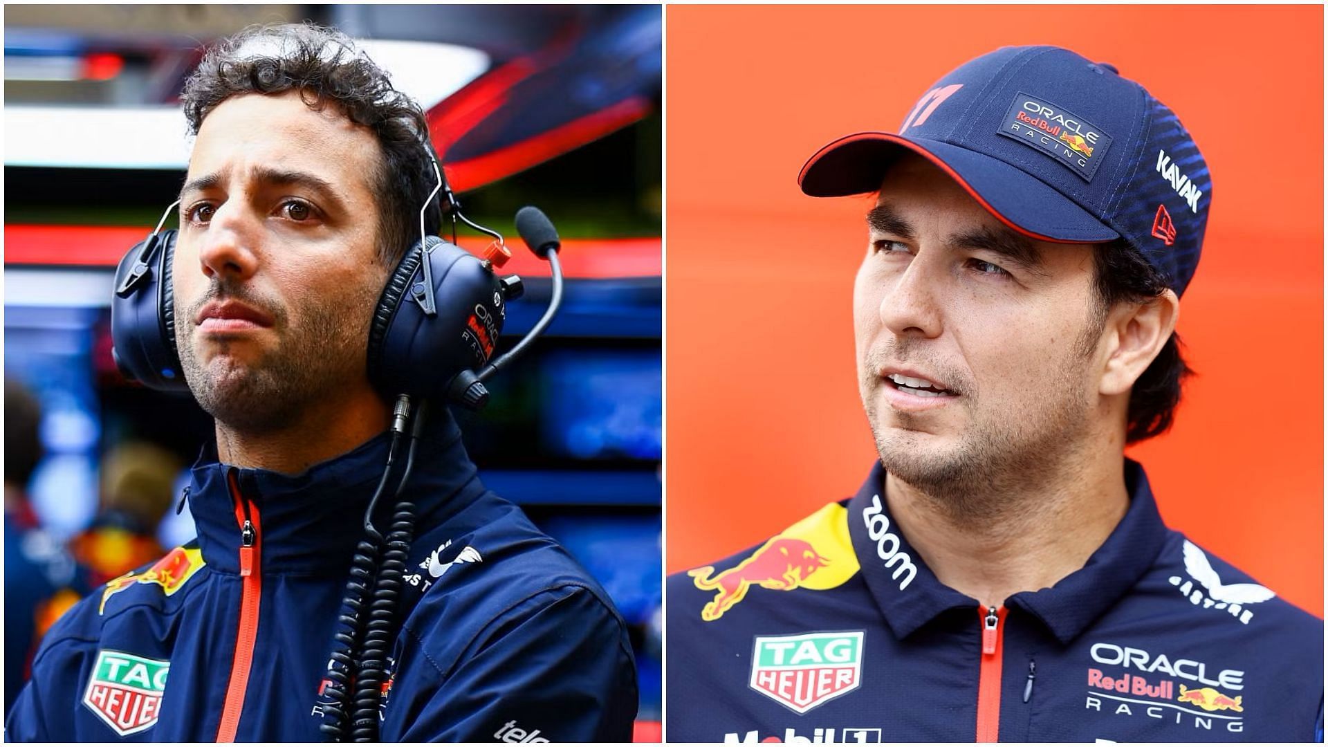 Daniel Ricciardo (L) and Sergio Perez (R) (Collage via Sportskeeda)
