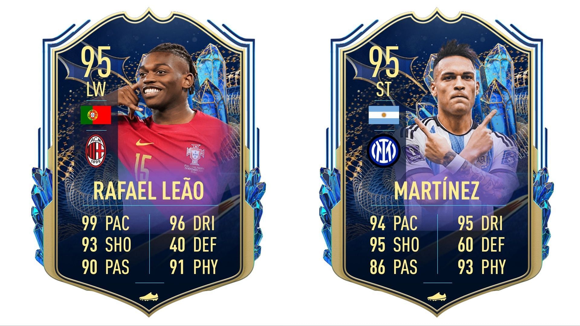 TOTS Leao and Martinez have been leaked (Images via Twitter/FIFA23Leaked_)