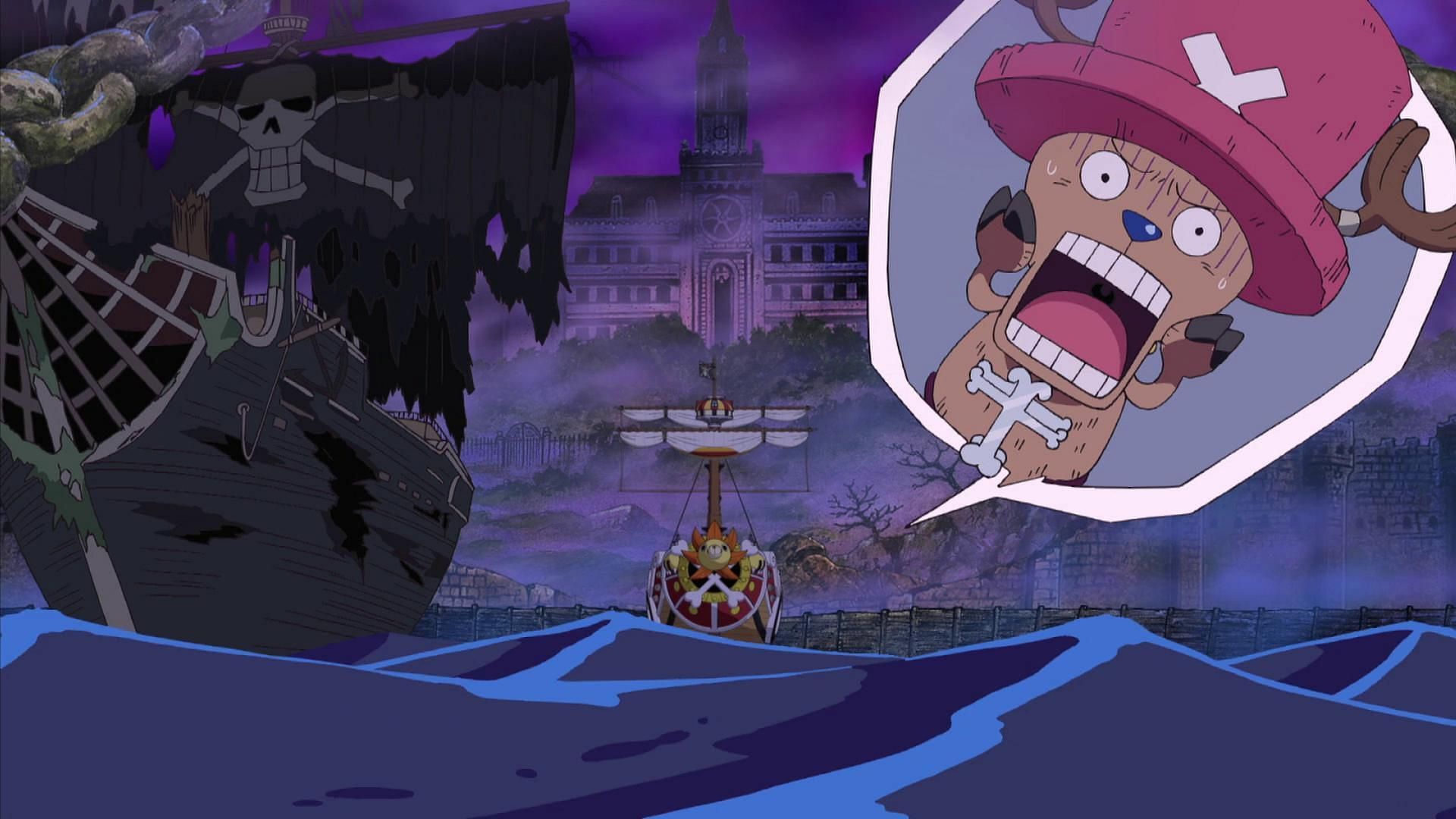 Thriller Bark is located in the Florian Triangle (Image via Toei Animation, One Piece)