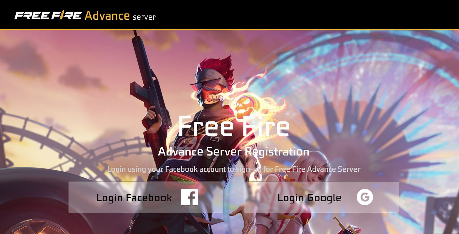 Sign in and set up the account to download the file (Image via Garena)