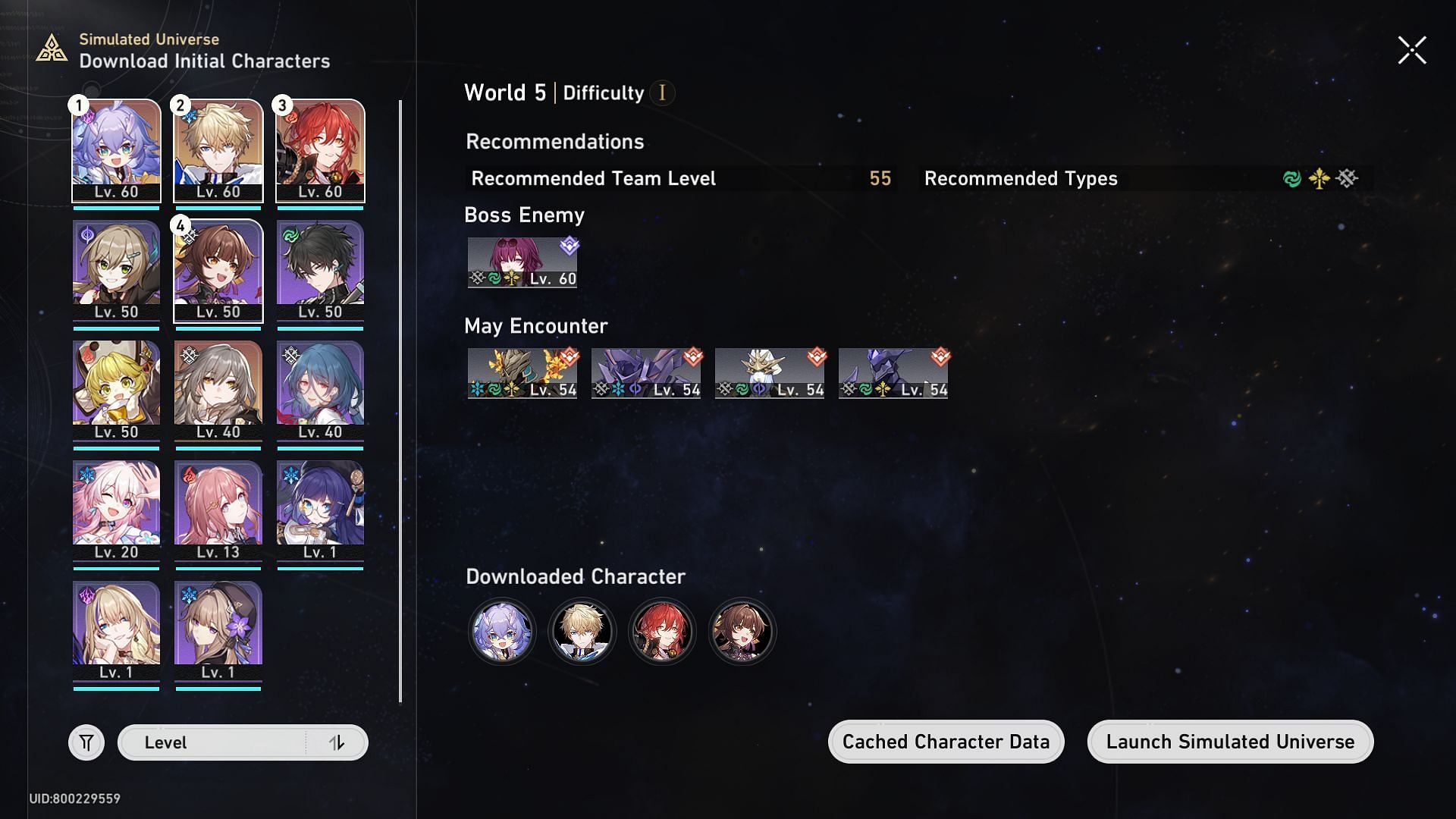 Overview of Simulated Universe World 5 (Image via Honkai Star Rail)