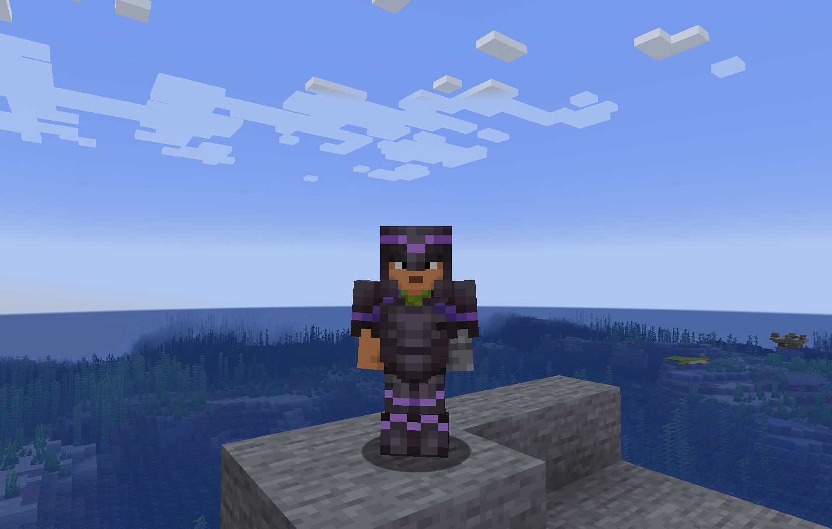 Use amethyst as a color for armor templates in Minecraft 1.20 (Image via Mojang)