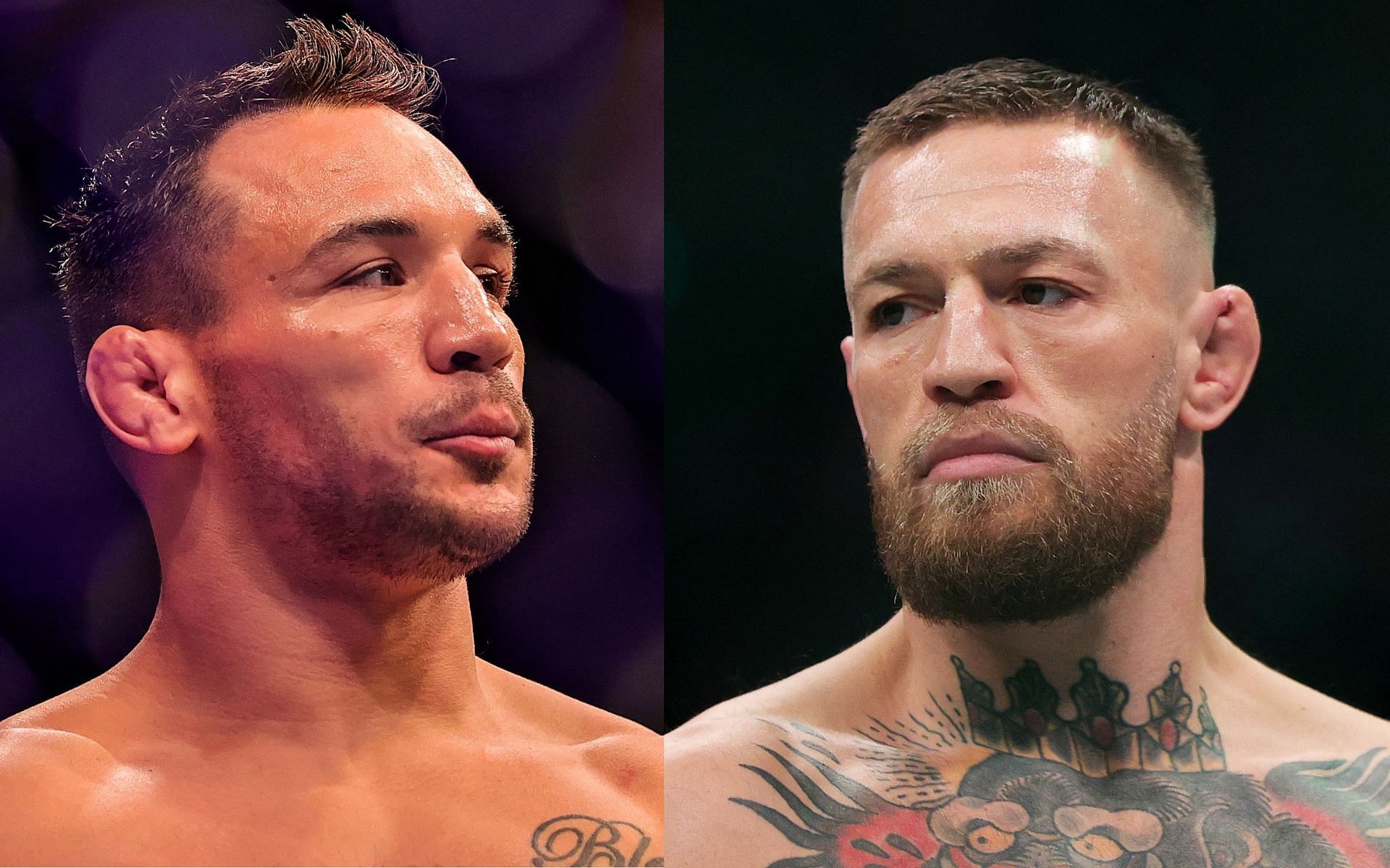 Michael Chandler (left) and Conor McGregor (right). [via Getty Images]