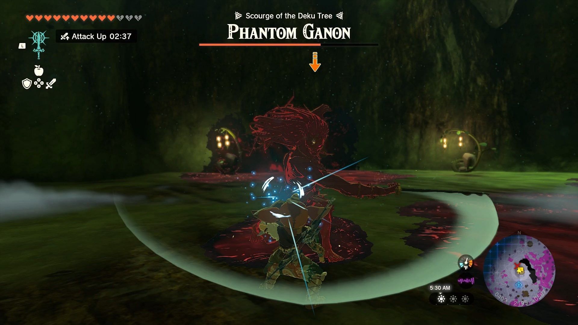 The Phantom Ganon appears after defeating Gloom Hands in The Legend of Zelda Tears of the Kingdom (Image via Nintendo)