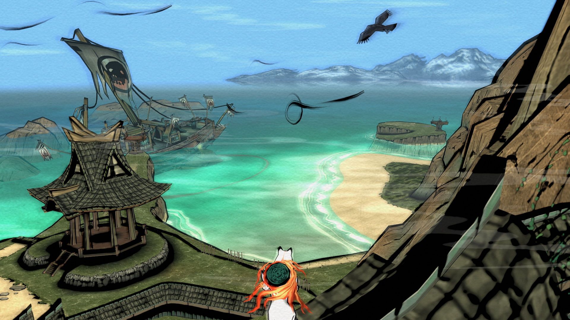 Okami HD is known for its beautiful settings (Image via Capcom)