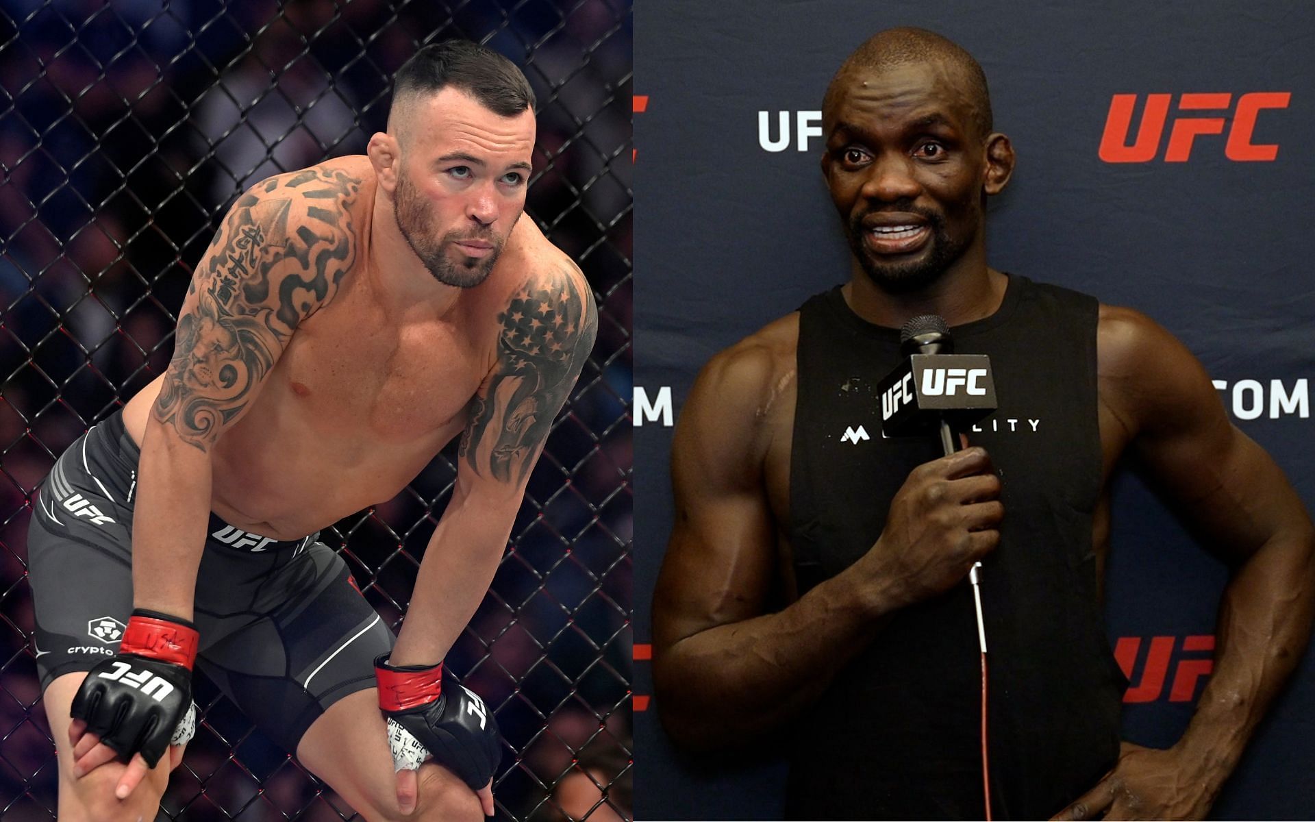 Colby Covington (left) and Themba Gorimbo (right). [Images courtesy: left image via Getty Images and right image via UFC]