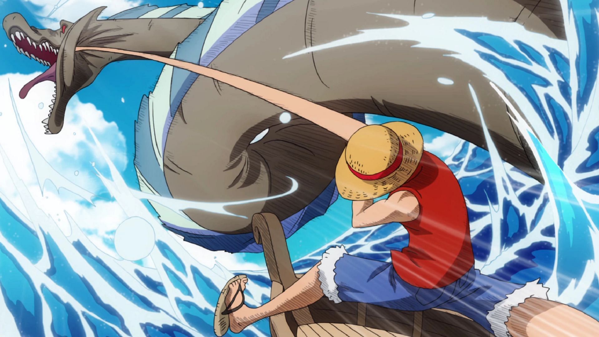 Luffy&#039;s iconic Gum Gum Pistol (Image via Toei Animation, One Piece)