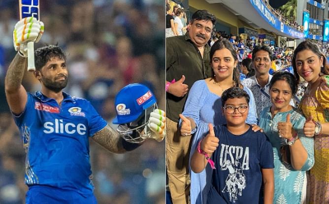 IPL 2023: सूर्यकुमार यादव के परिवार के सदस्य भी पहुंचे मैच देखने, मुंबई इंडियंस ने लिखा खास संदेश