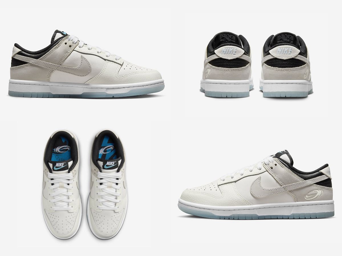 The upcoming Nike Dunk Low &quot;Supersonic&quot; sneakers will be released alongside Cortez &quot;Supersonic&quot; (Image via Sportskeeda)