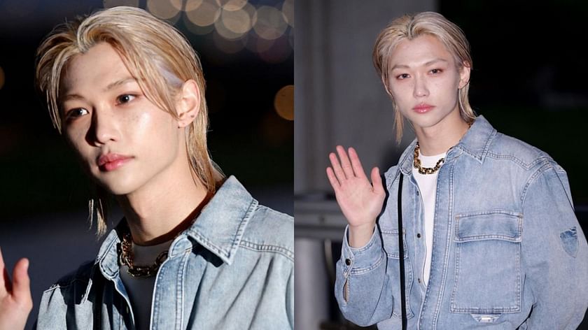 Felix of Stray Kids dressed in Louis Vuitton at the MTV VMAs 2023