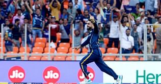 [Watch] Rashid Khan pulls off stunning catch to dismiss Kyle Mayers in the GT-LSG clash