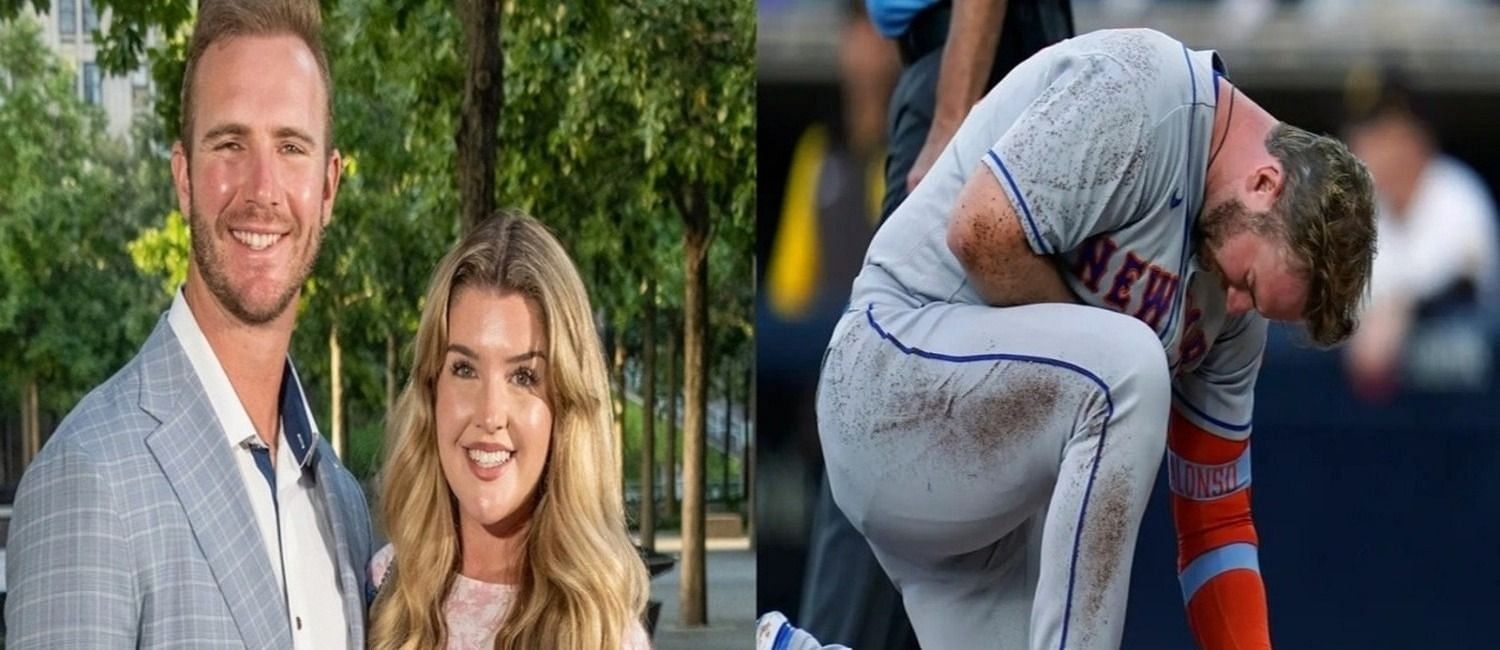 Pete Alonso and his wife Haley
