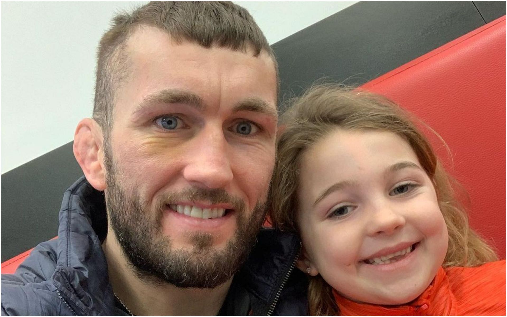Former UFC fighter Steven Ray with his daughter Myla