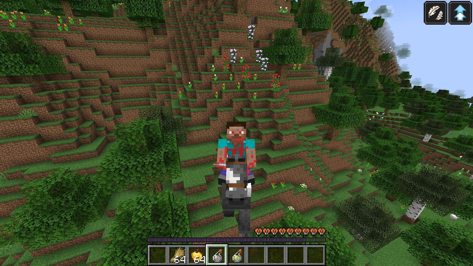 Slow falling and jump boost status effects now apply to ridable mobs in Minecraft 1.20 update (Image via Mojang)