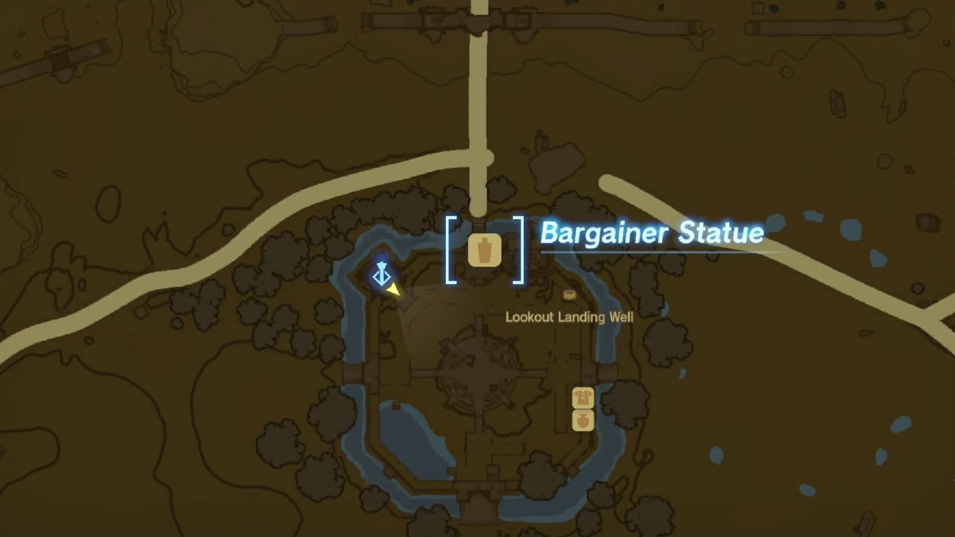 Lookout Landing Bargainer Statue (Image via Nintendo)