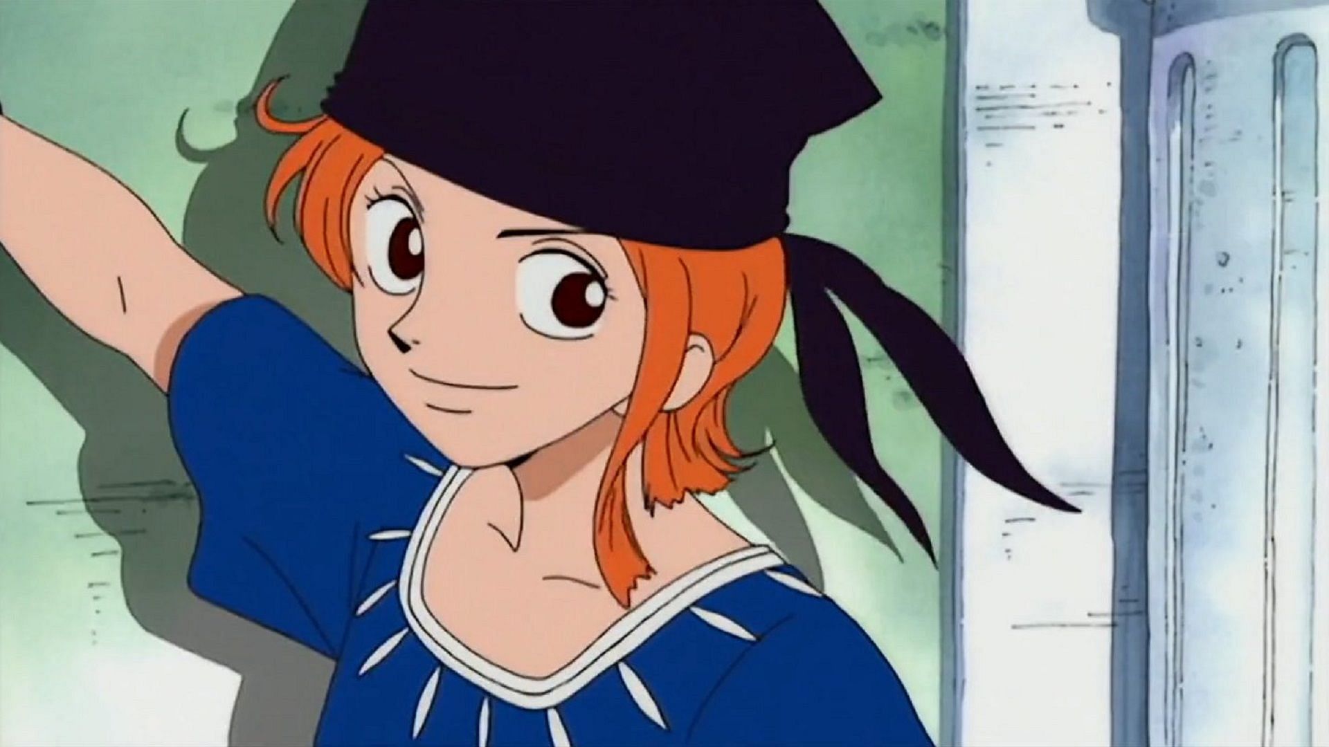 Nami as seen in her first outfit (Image via Toei Animation, One Piece)