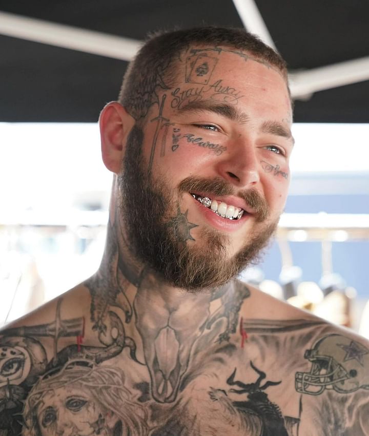 How many tattoos does Post Malone have and what do they mean?