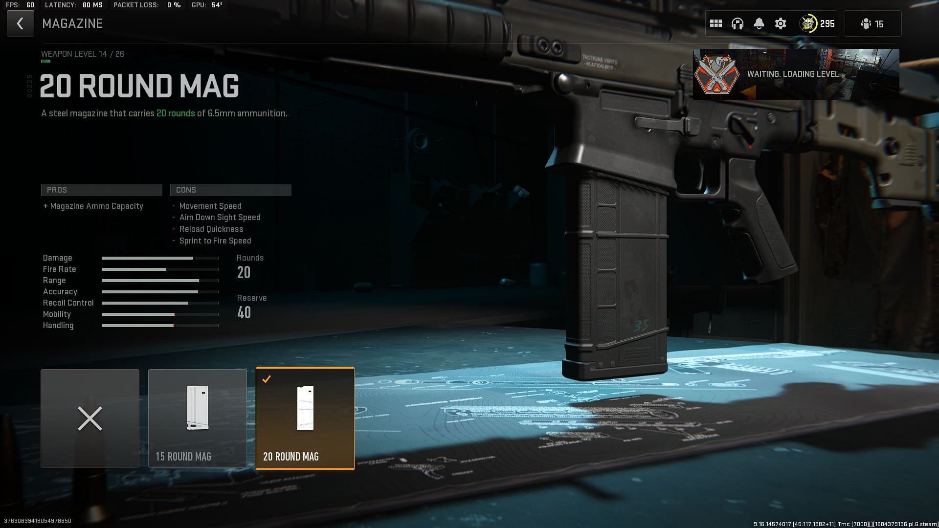 20 Round Mag for the TAQ-M in Warzone 2 (Image via Activision)