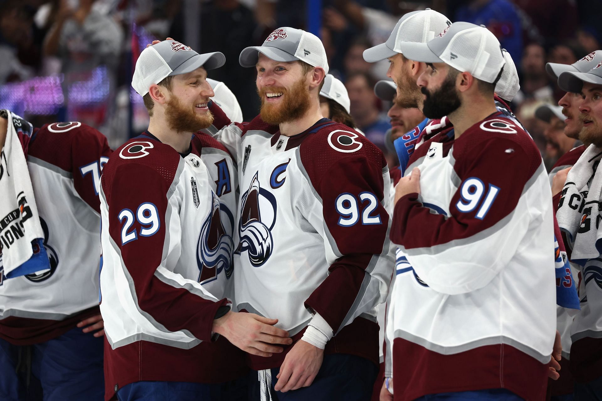 Gabriel Landeskog with this team after winning the Stanley Cup