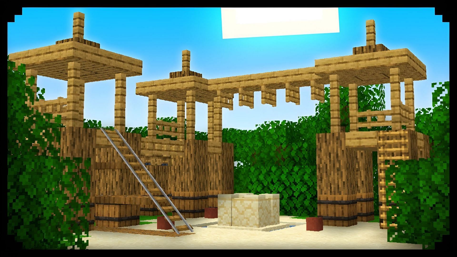 Playgrounds offer tons of entertainment in Minecraft (Image via Youtube/ MagmaMusen)