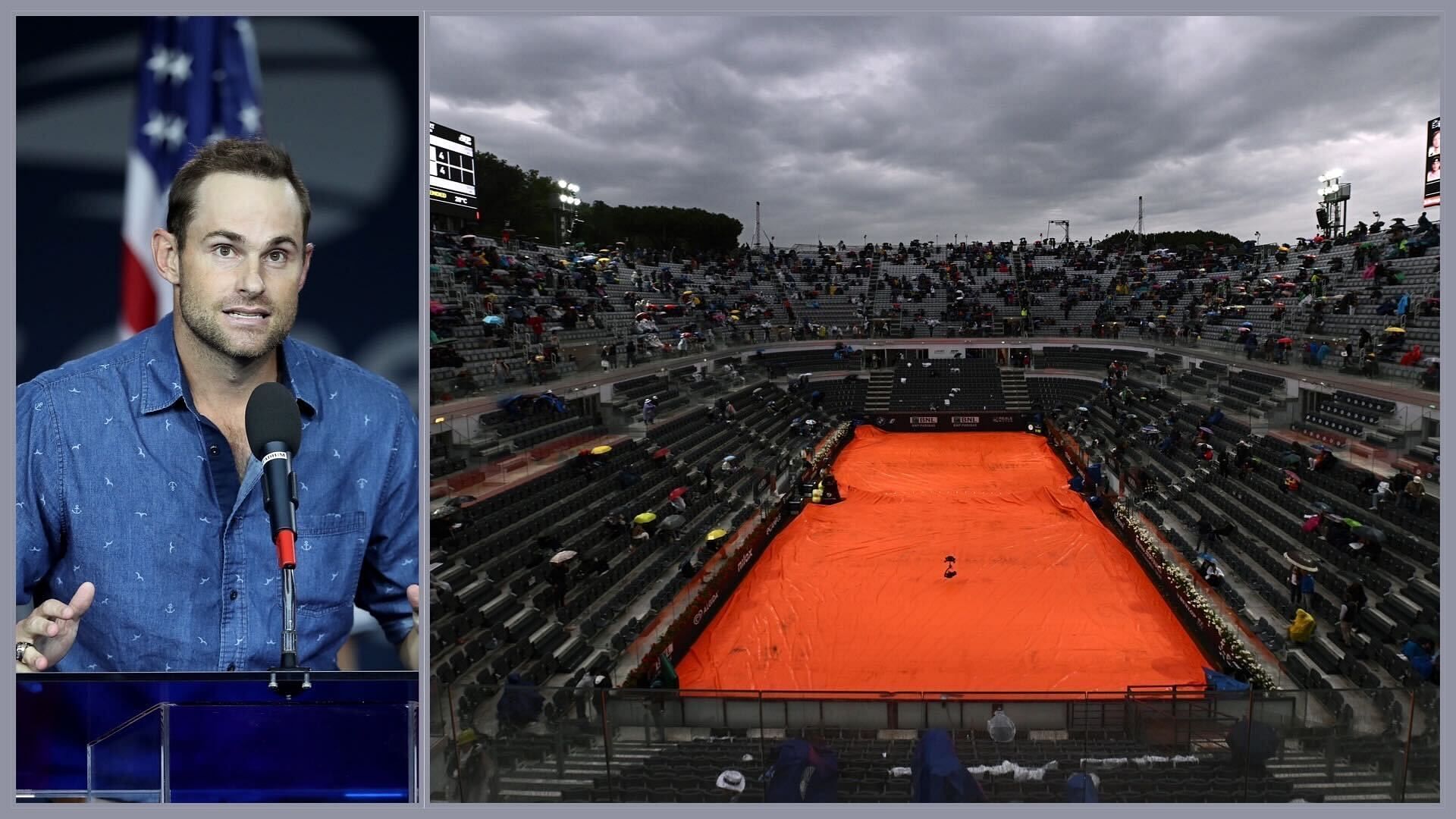 Roddick speaking about the effect of rain affected matches on tennis players