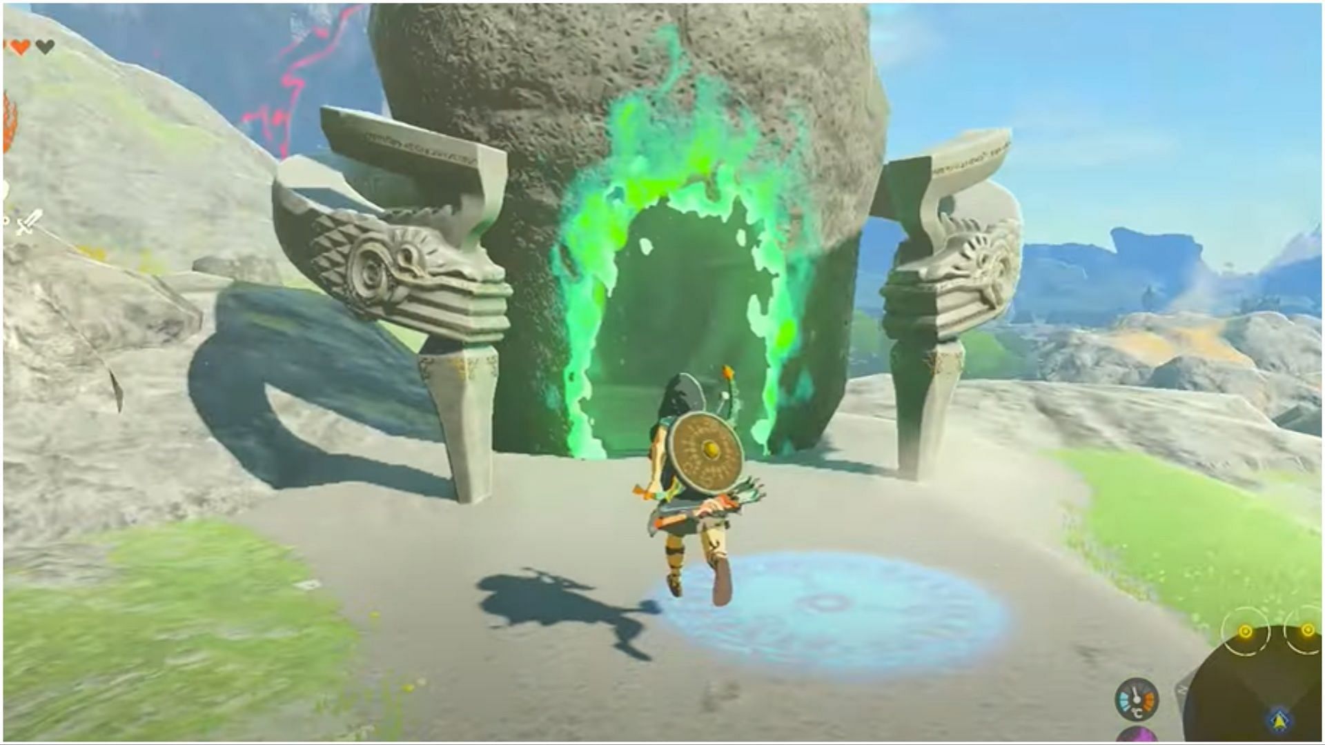 These Shrines provide difficult challenges that can be solved with ease by making effective use of skills (Image via The Legend of Zelda Tears of the Kingdom)