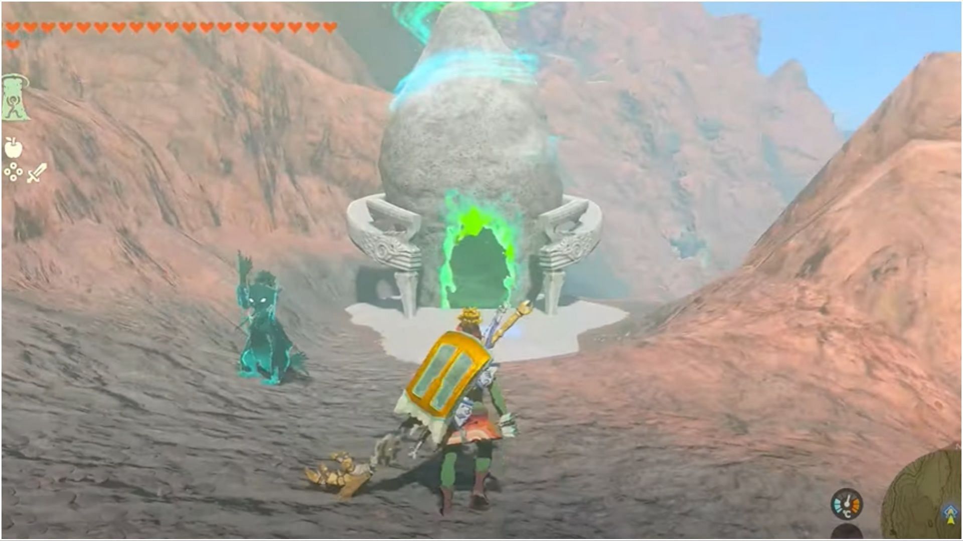 The Mayachideg Shrine presents players with demanding challenges that require them to overcome the formidable Construct Soldiers (Image via The Legend of Zelda Tears of the Kingdom)