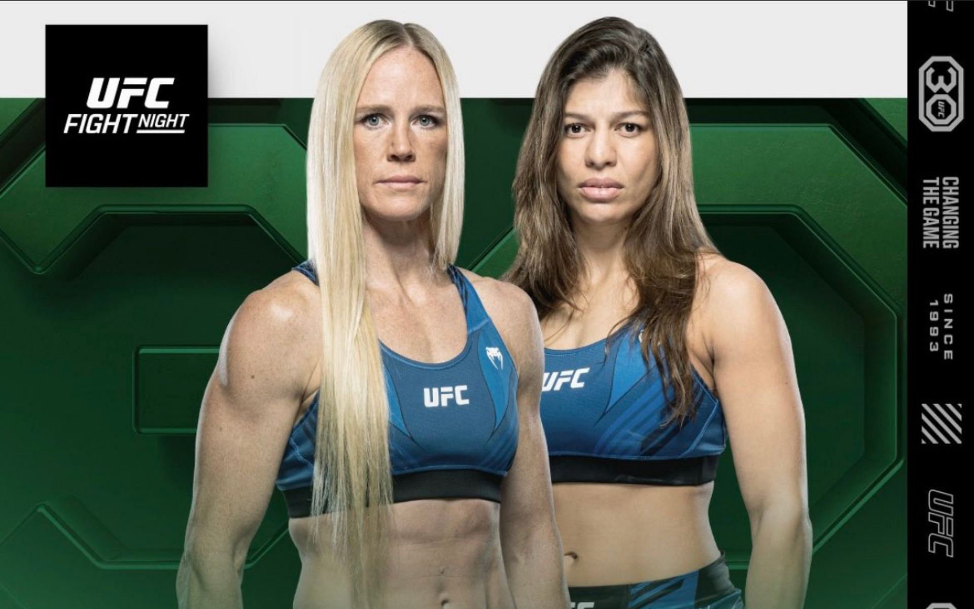 UFC Vegas 77: Holm vs. Bueno Silva poster [Image courtesy: @ufc (Twitter)]