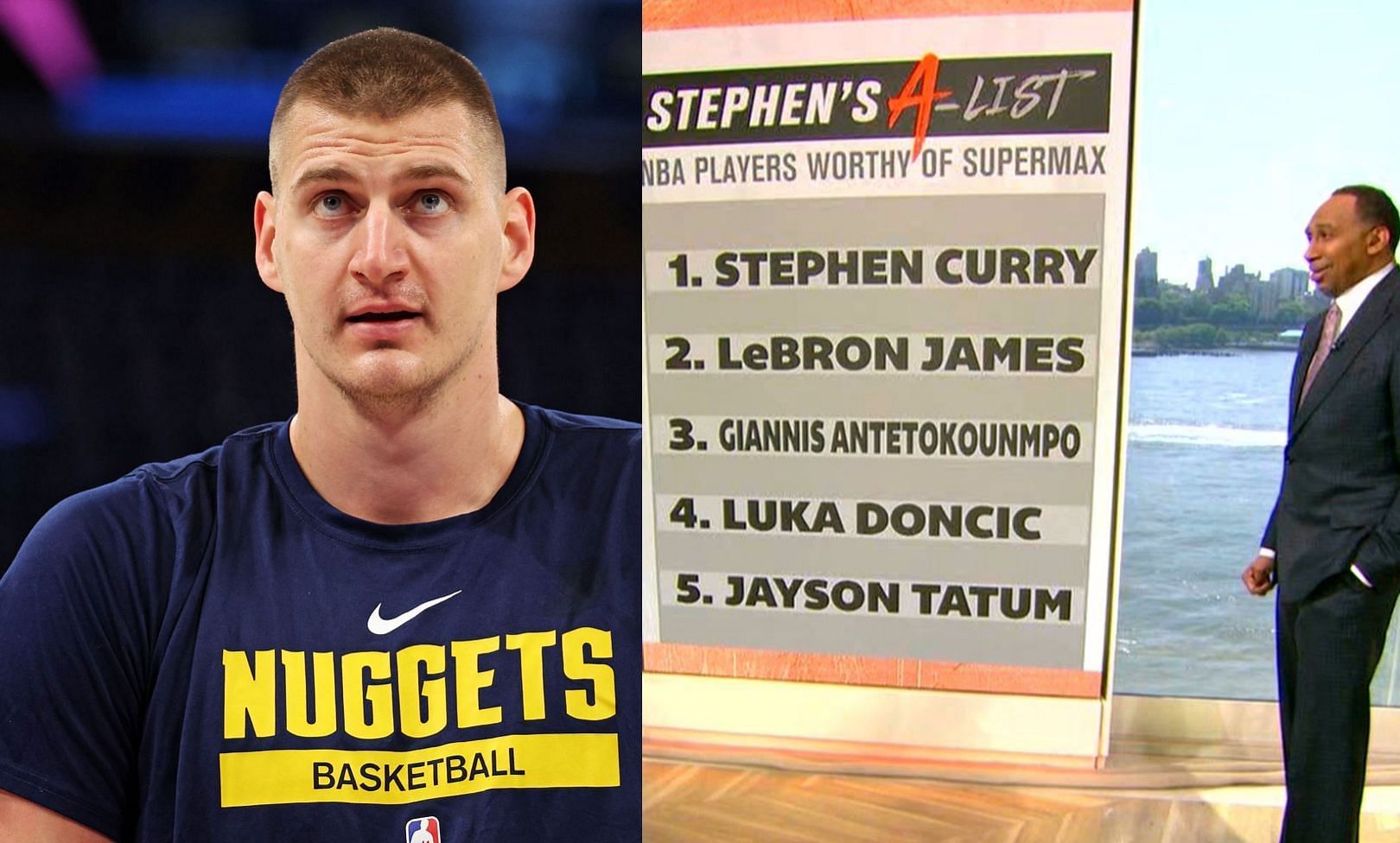 Stephen A. Smith snubs Nikola Jokic on Top 5 list