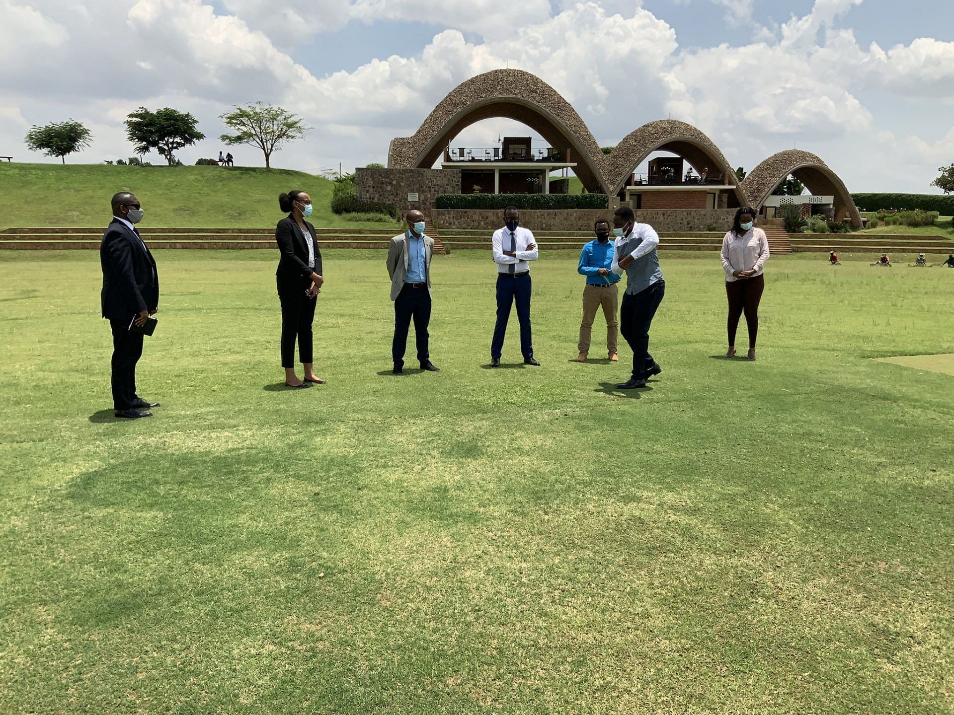 Gahanga International Cricket Stadium in Kigali. 