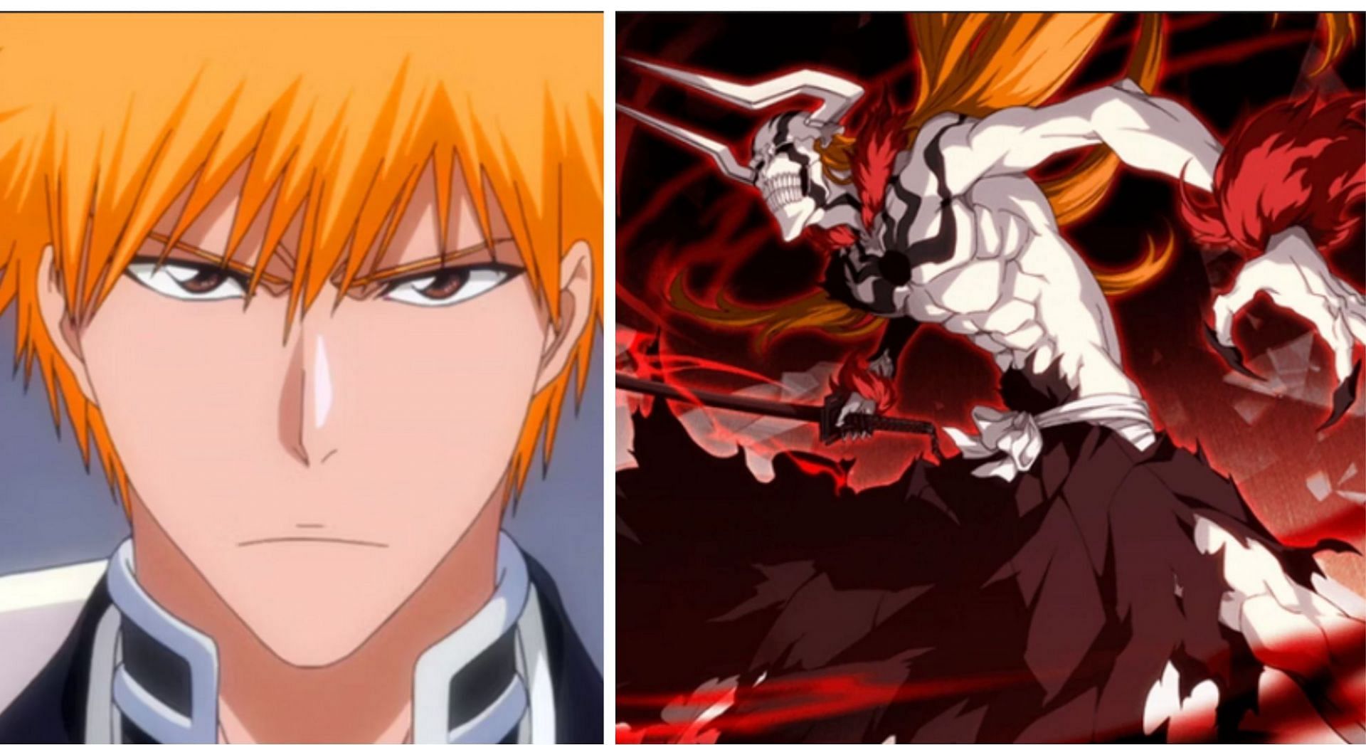 Ichigo regular and full hollow form (Image via Sportskeeda)