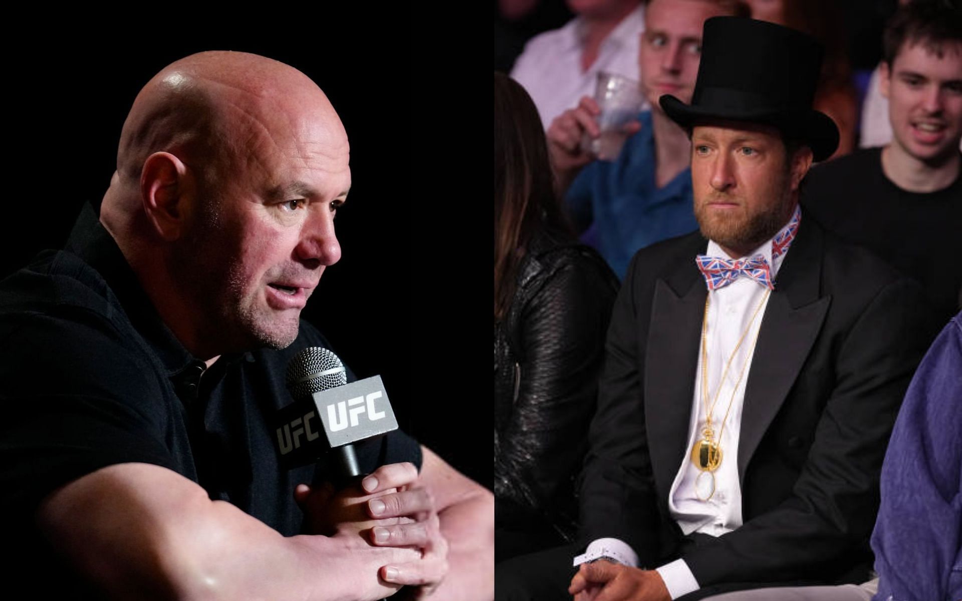 Dana White (left) and Dave Portnoy (right)