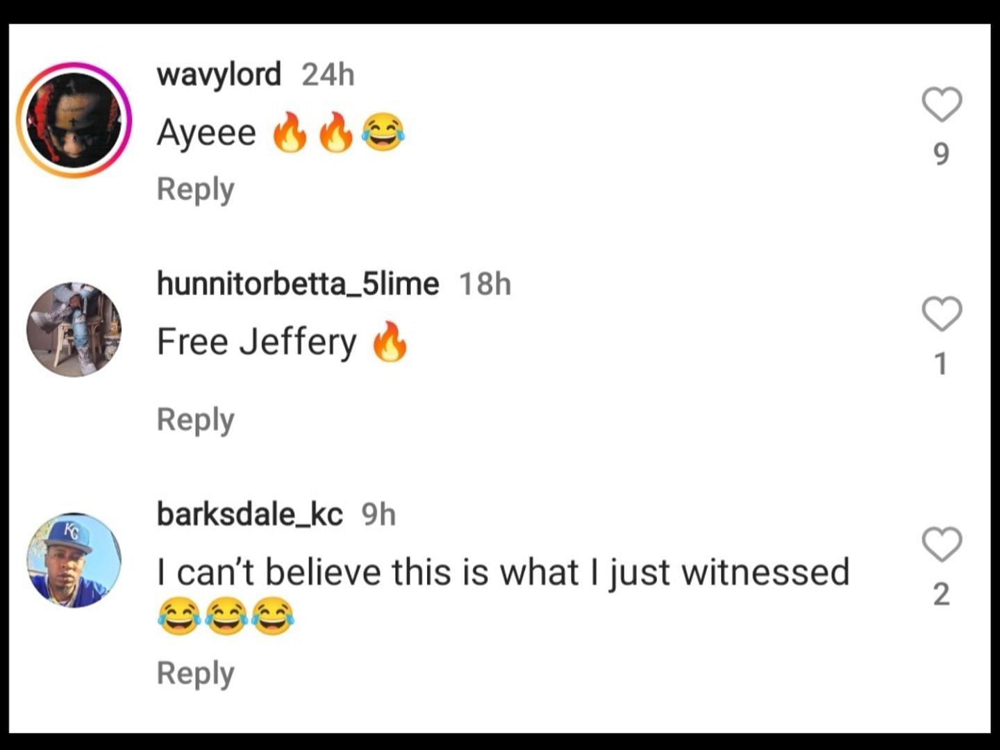 Internet goes into a frenzy seeing Jeffery listening to Lil baby in court. (Image via Instagram/@akademiks)