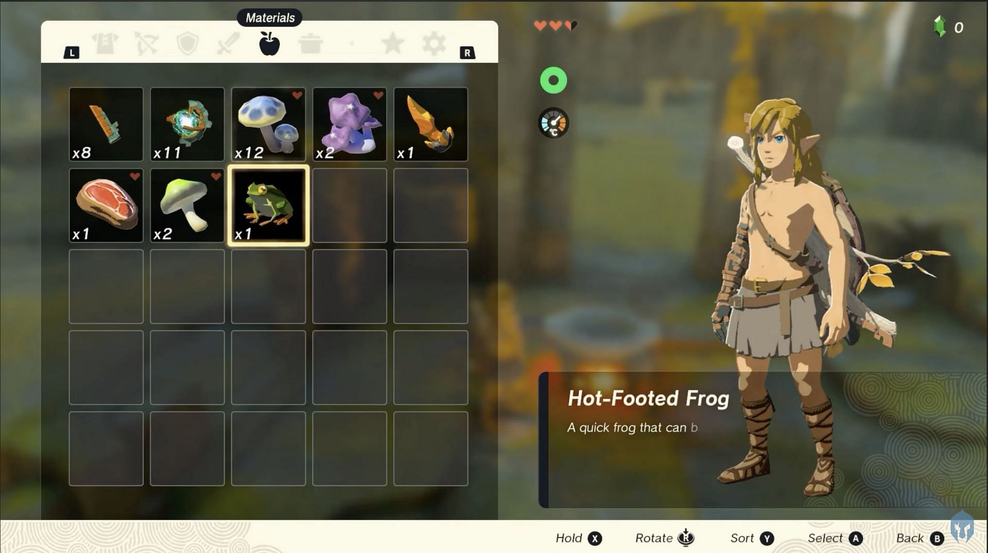 Select the right amount of items in Tears of the Kingdom (Image via Gamers Heroes on YouTube)