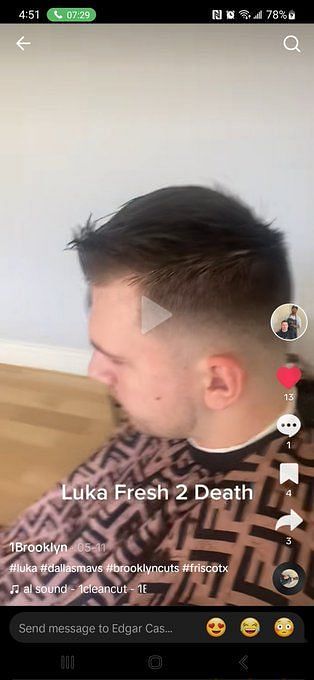 headshot luka doncic haircut