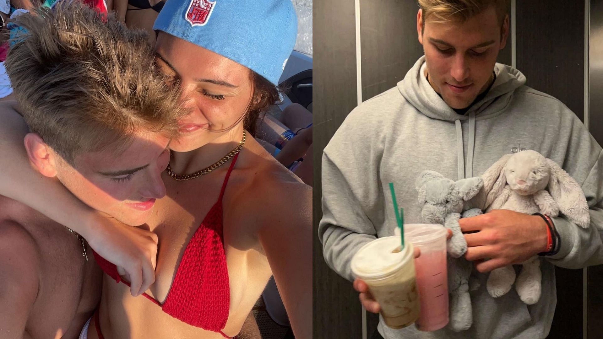 Frankie and Lukas Van Ness have celebrated their one year anniversary. Photos via Frankie Kmet/Instagram