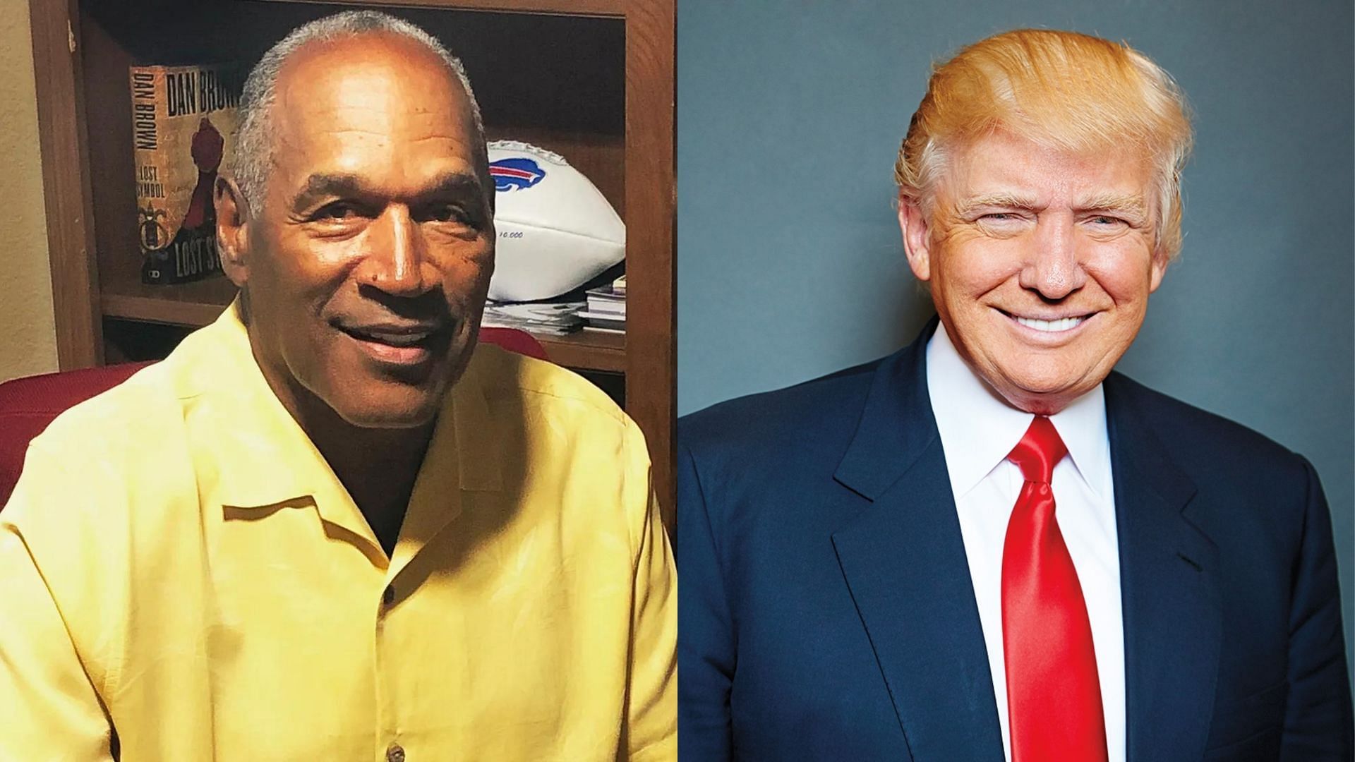 Former NFL RB O.J. Simpson (L) on Donald Trump (R) and his sexual abuse case 