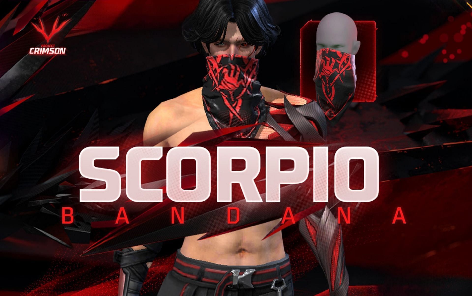 Scorpio Bandana is available in Free Fire MAX (Image via Garena)