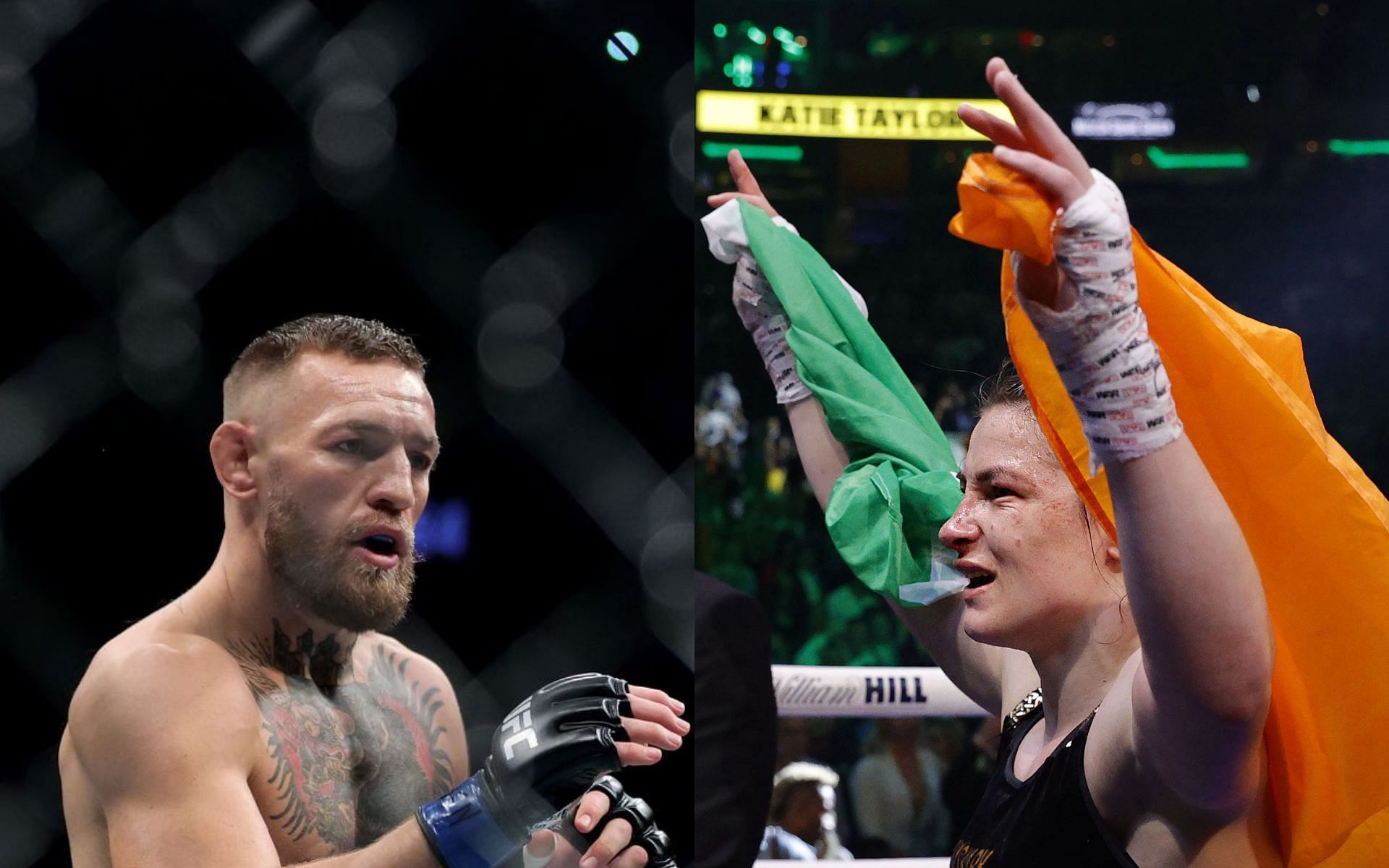 Conor McGregor[left], Katie Taylor[right]