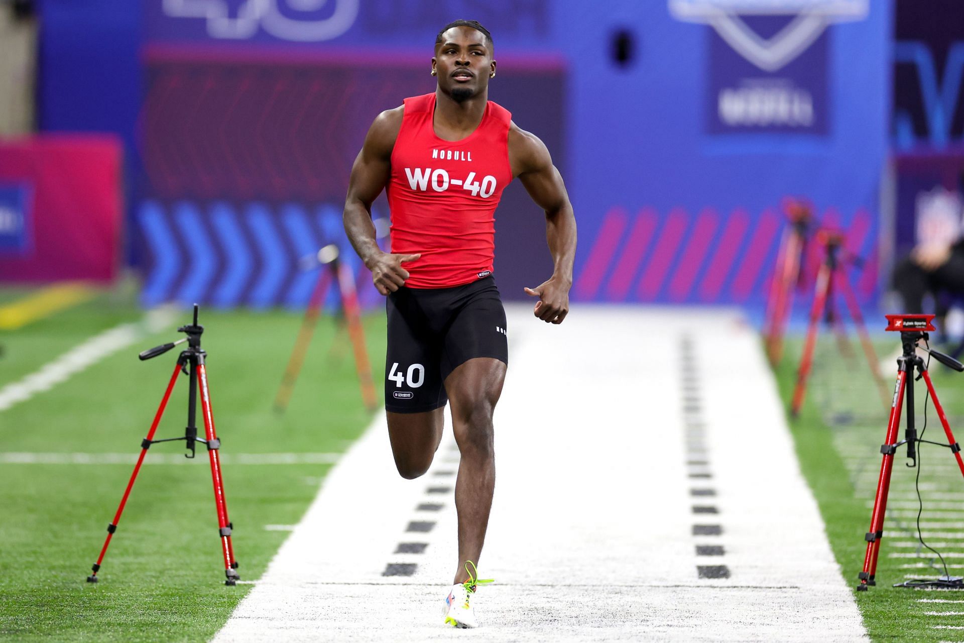 Jayden Reed at the NFL Combine