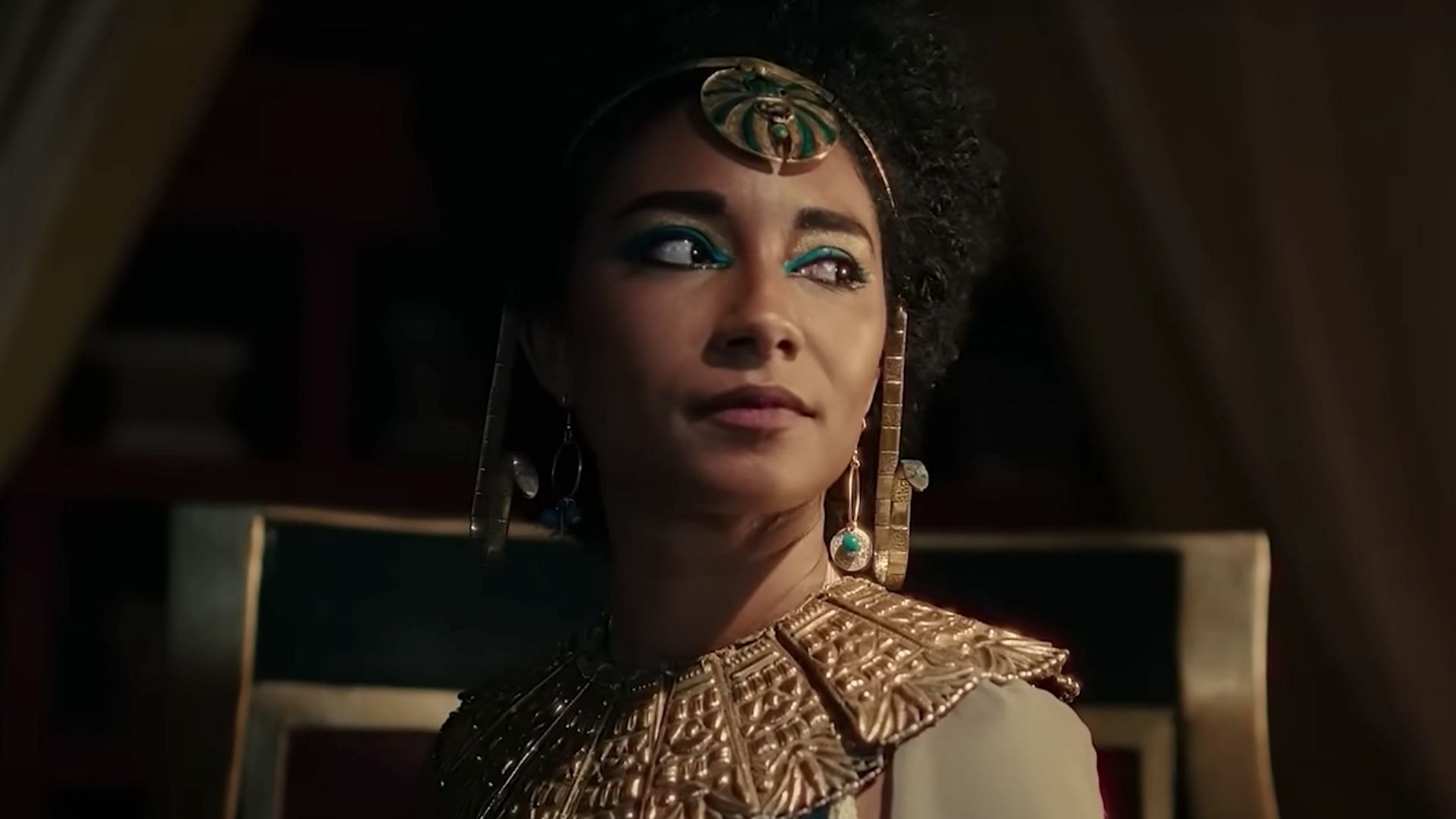 Queen Cleopatra as seen in the second season of the African Queens documentary-drama series (Image via Netflix)