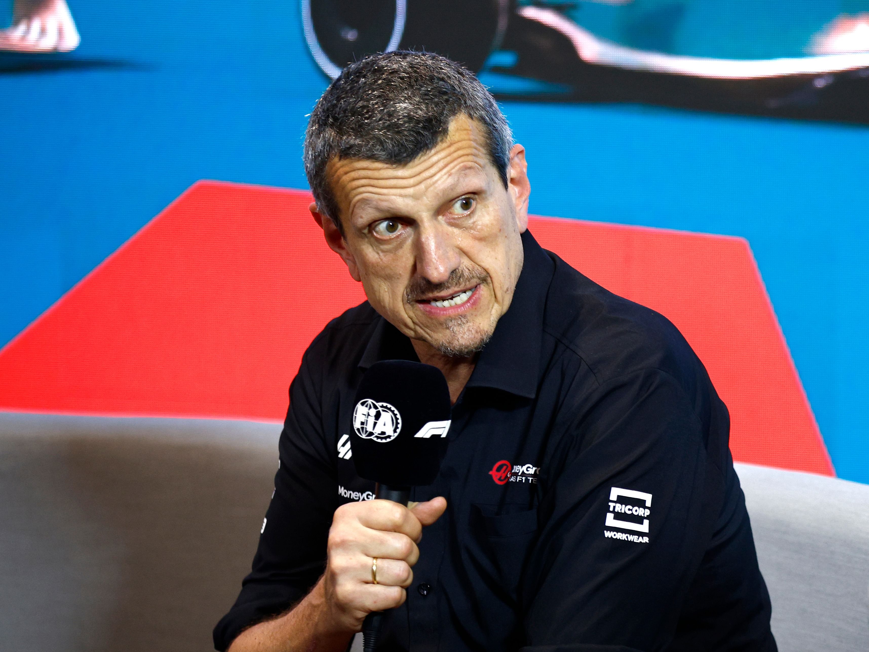 Guenther Steiner attends the Team Principals Press Conference during practice ahead of the 2023 F1 Miami Grand Prix. (Photo by Jared C. Tilton/Getty Images)