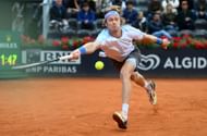 Andrey Rublev in action at the Italian Open