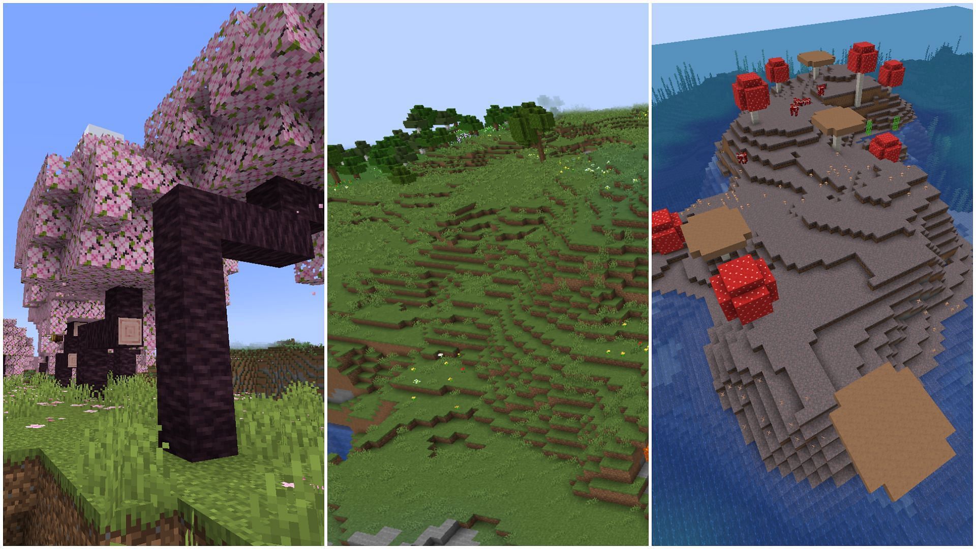 There are several biomes that are great for survival in Minecraft (Image via Sportskeeda)