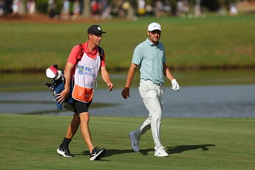 Scottie Scheffler and Ted Scott (Image via Getty)