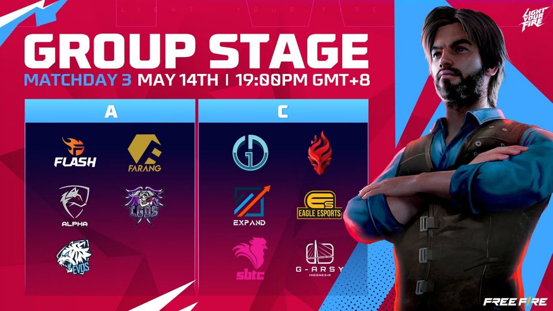 Day 3 of Free Fire SEA Invitational Group Stage will be organized on May 15 (Image via Garena)