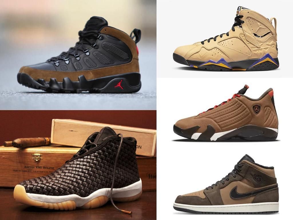 Top 5 brown Air Jordan sneakers of all time (Image via Sportskeeda)
